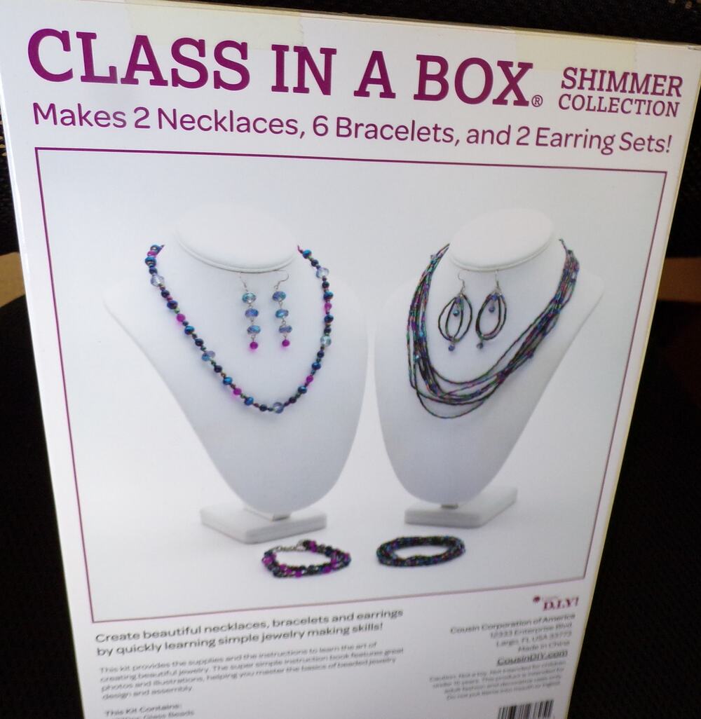 Class In A Box Jewelry Kit Purples Beading Gifts Crafting Necklace Bracelet Ers